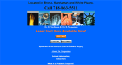 Desktop Screenshot of allbronxfootcare.com
